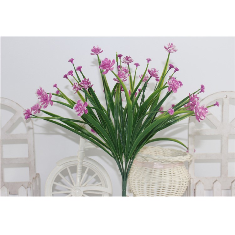 5Pcs Fake Flowers Greenery Shrubs Plants Plastic Bushes - Multi-color-4