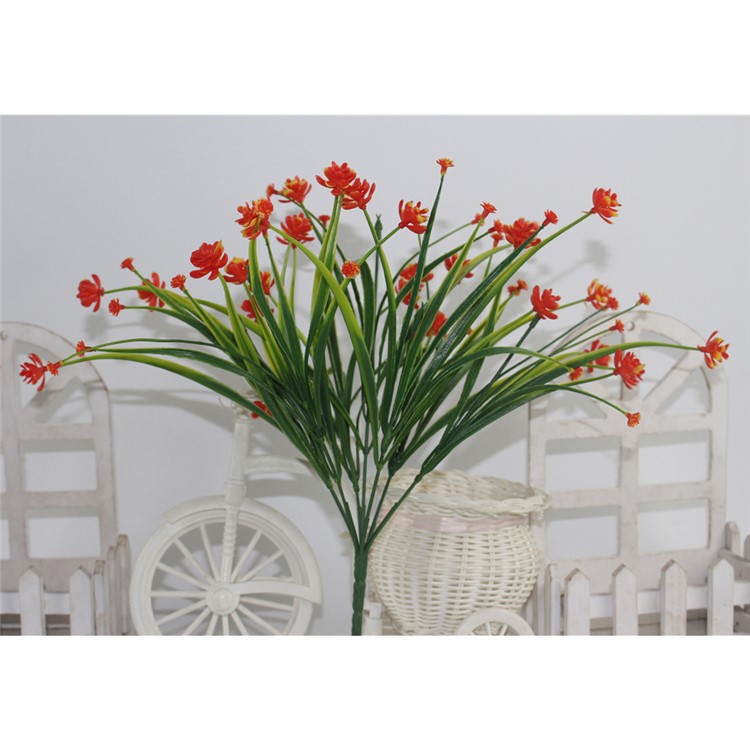5Pcs Fake Flowers Greenery Shrubs Plants Plastic Bushes - Multi-color-6
