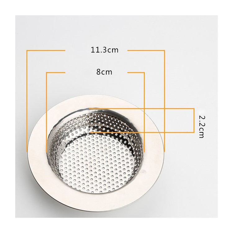 2PCS/Set Stainless Steel Sink Drain Strainers Kitchen Sink Strainers-4