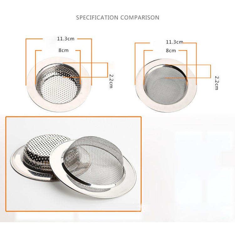 2PCS/Set Stainless Steel Sink Drain Strainers Kitchen Sink Strainers-8