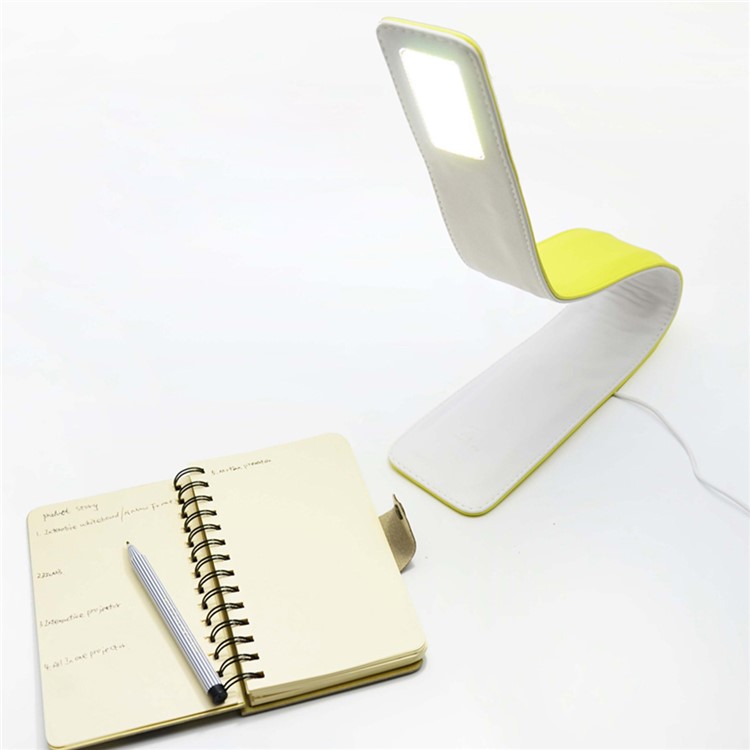 180 Degree Bend Free LED Banana Table Lamp Eye Protection COB LED Desktop Lamp - Yellow-3