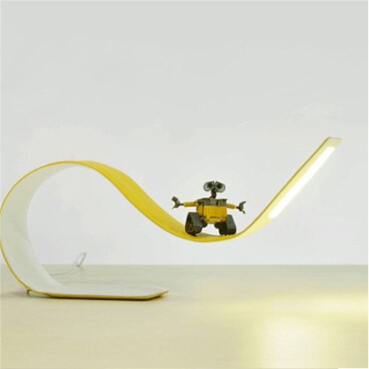 180 Degree Bend Free LED Banana Table Lamp Eye Protection COB LED Desktop Lamp - Yellow-4
