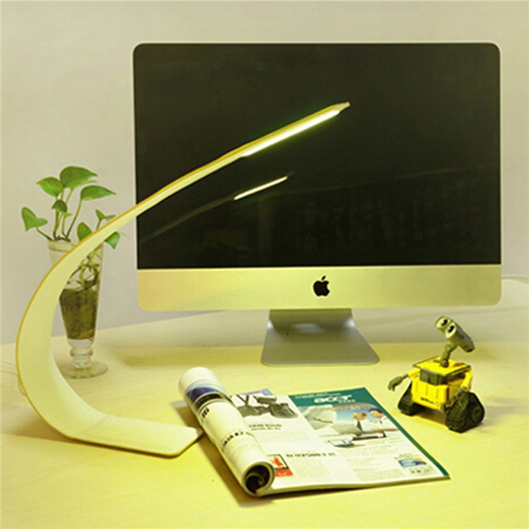 180 Degree Bend Free LED Banana Table Lamp Eye Protection COB LED Desktop Lamp - Yellow-5