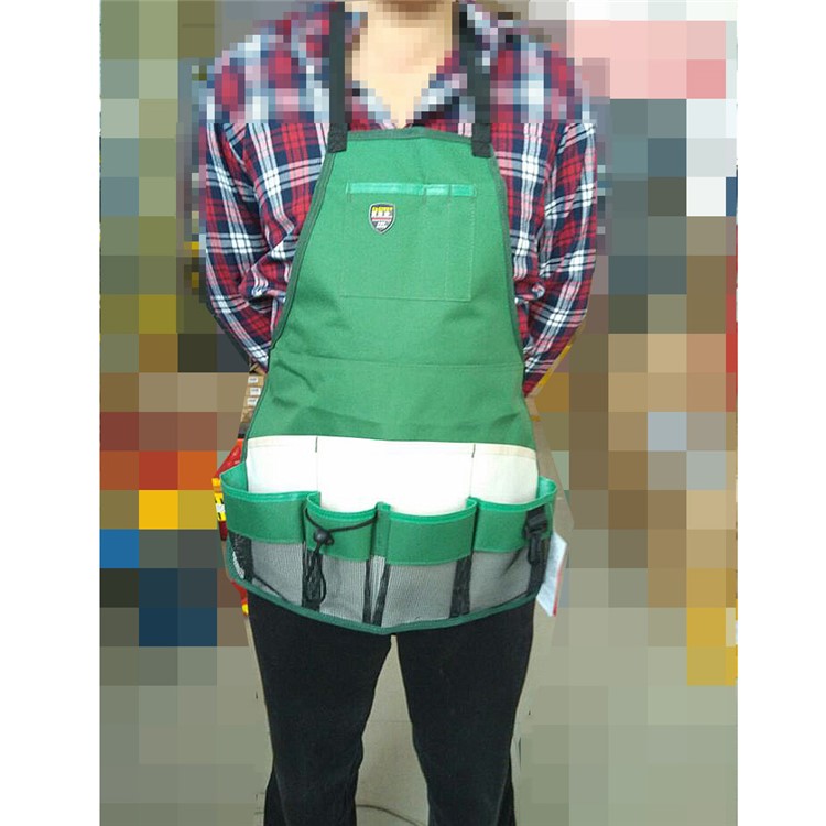 Oxford Cloth Work Shop Apron Heavy Duty Wear-resistant Garden Tools Apron - Green-2