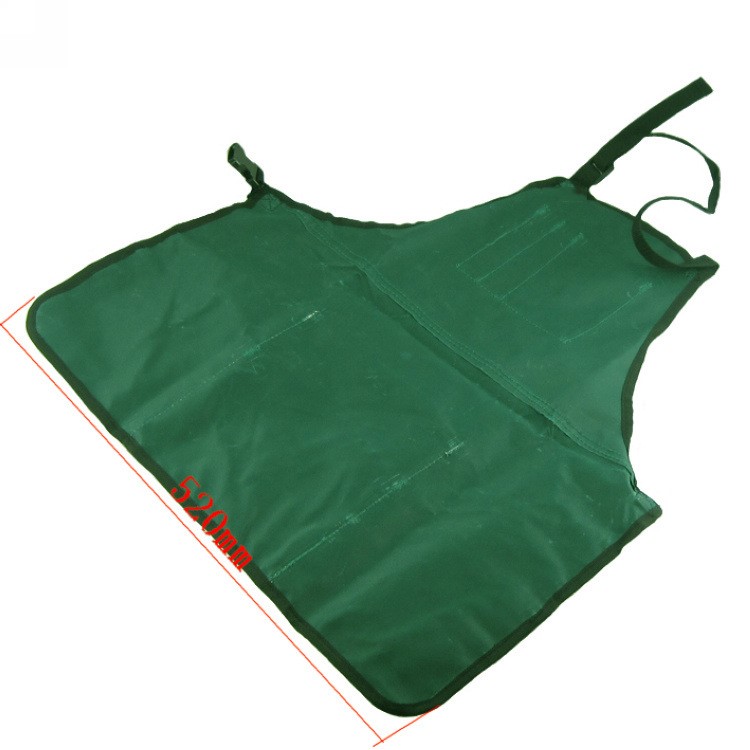 Oxford Cloth Work Shop Apron Heavy Duty Wear-resistant Garden Tools Apron - Green-7
