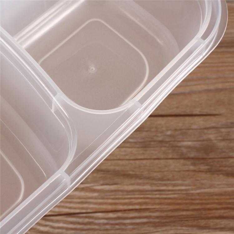 7PCS/Lot 3 Compartments Lunch Box Container Reusable Food Container-22
