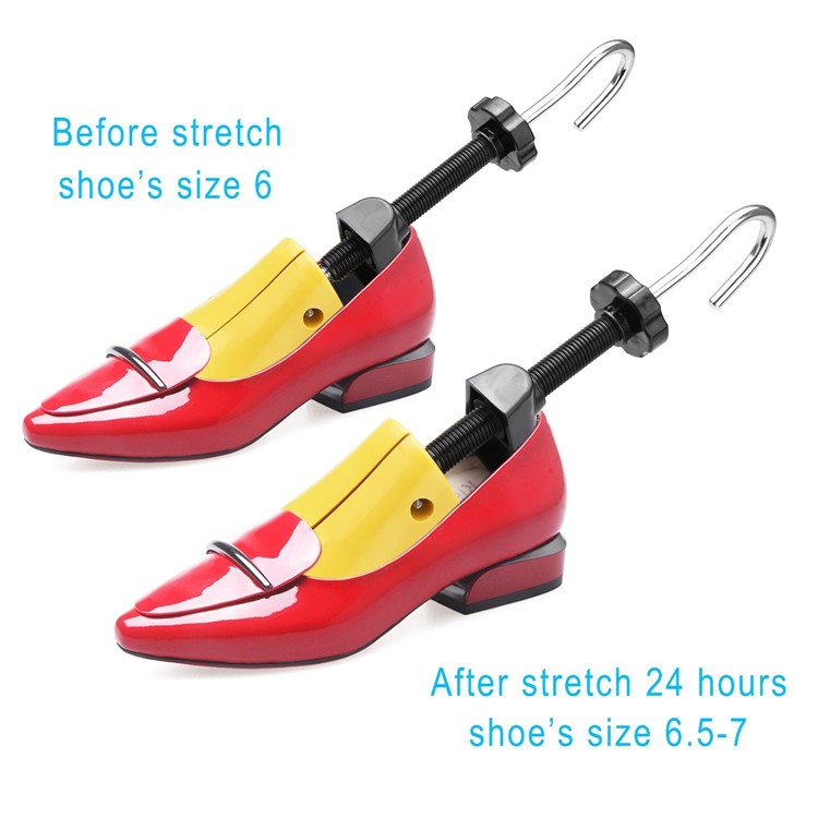1 Pair Two Way Shoe Stretchers Adjustable Length and Width Shoe Stretchers - Suitable Size: 30-35-7