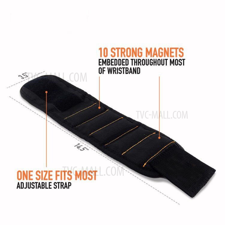 10 Powerful Magnetic Wristband per strumenti, viti, chiodi, bulloni, forature di trivellazione-8