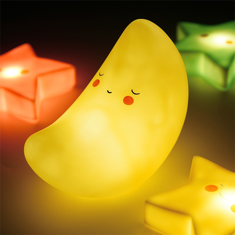 Lovely Moon Shape LED Night Light Warm Ambience Light for Bedroom Nursery etc.-1