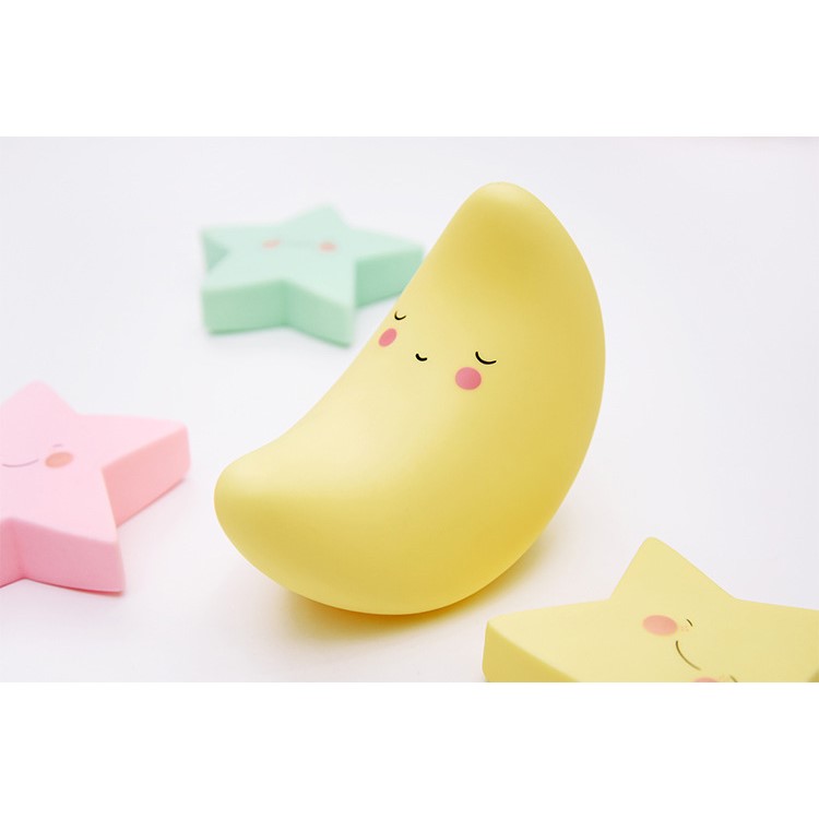 Lovely Moon Shape LED Night Light Warm Ambience Light for Bedroom Nursery etc.-5