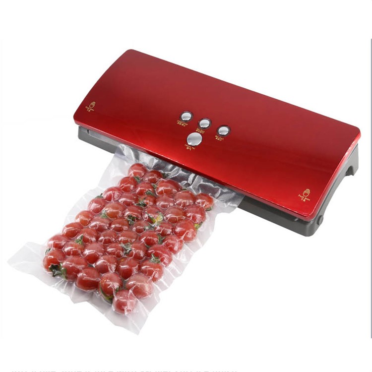 DAPAI Food Plastic Bag Sealer Vacuum Sealer Machine - Red / US Plug-1