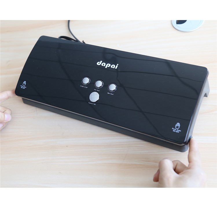 DAPAI Intelligent Vacuum Sealer Machine Electric Food Plastic Bag Sealer - Black / EU Plug-1