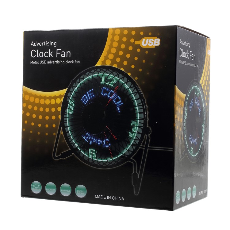 3-in-1 Desktop Temperature Time Humidity Clock LED Display Metal Fan Mini USB Rechargeable Table Fan-11
