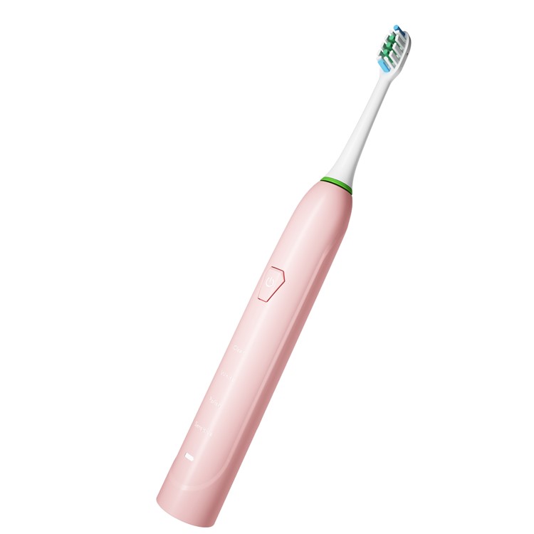 IPX7 Waterproof Low Power Consumption Smart Electric Toothbrush with Charging Base - Pink-2