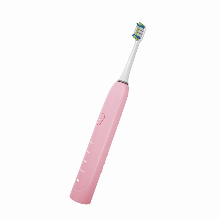 IPX7 Waterproof Low Power Consumption Smart Electric Toothbrush with Charging Base - Pink-3
