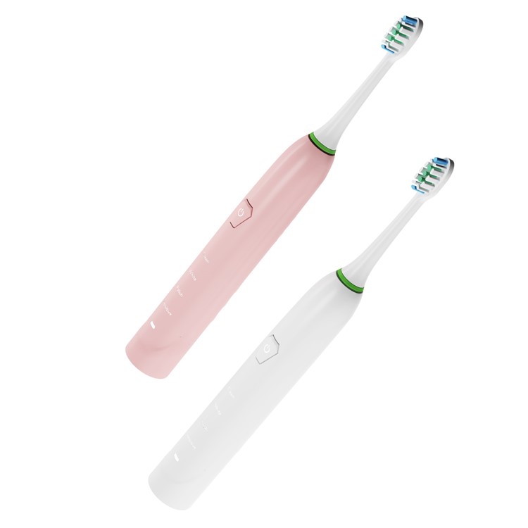 IPX7 Waterproof Low Power Consumption Smart Electric Toothbrush with Charging Base - Pink-5