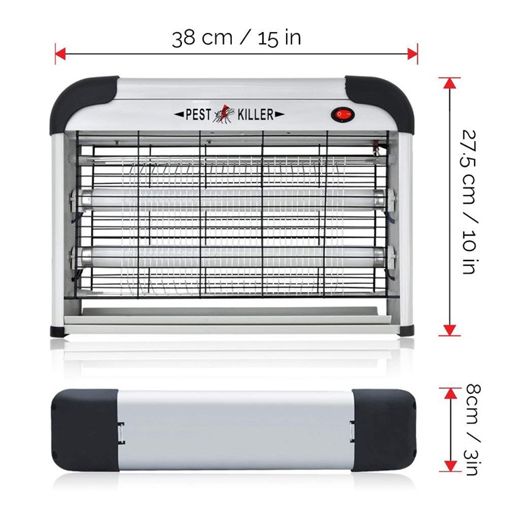 LED Photokatalysator Mückenvernichter Lampe 20W Haushaltsmückenlicht Elektronisches Insektenvernichter Mückenvernichter Licht - US-Stecker-4