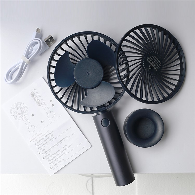 S810 Portable USB Cooling Fan Handheld Mini Fan - Blue-4