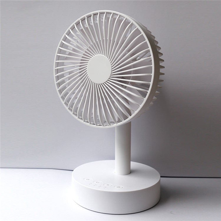 S820 Small Mini Table Home Summer Office Desktop Small USB Shake Head Fan - White-6