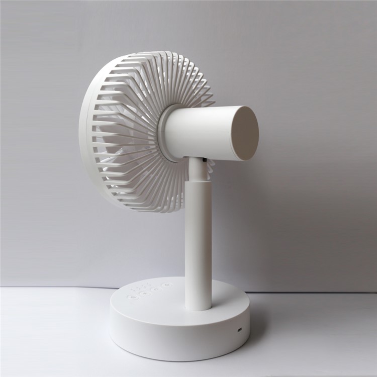 S820 Small Mini Table Home Summer Office Desktop Small USB Shake Head Fan - White-7