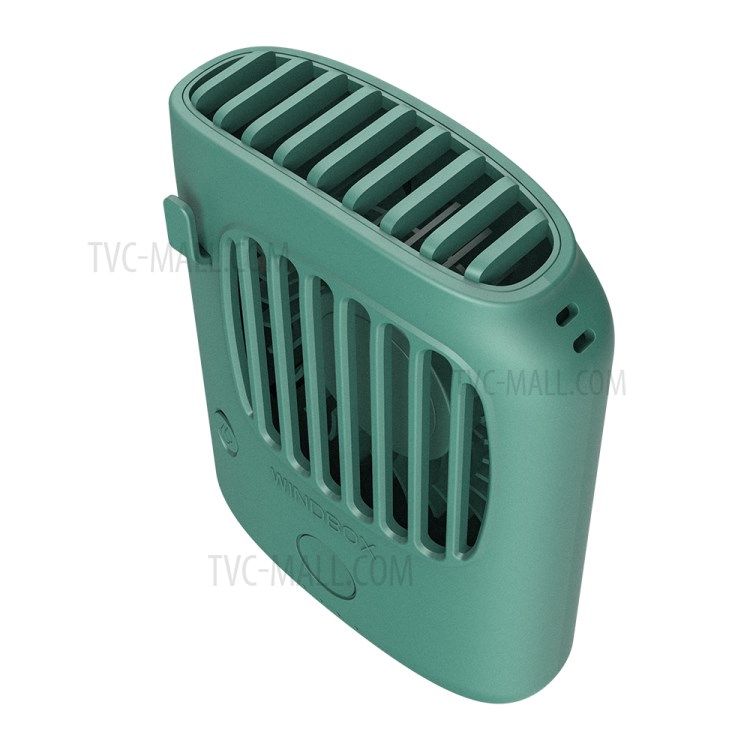 Lâmpada UV Desinfecção Aromaterapia Banco De Potência Multi-funcional Arrefecimento Pescoço Fã Pendurado Mini Ventilador Portátil - Verde-3