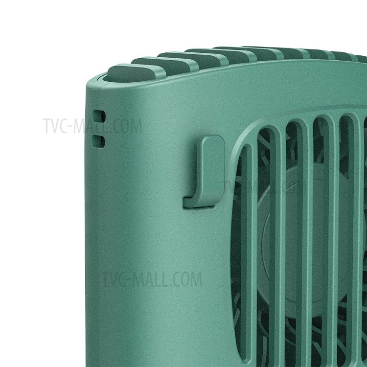 Lâmpada UV Desinfecção Aromaterapia Banco De Potência Multi-funcional Arrefecimento Pescoço Fã Pendurado Mini Ventilador Portátil - Verde-5