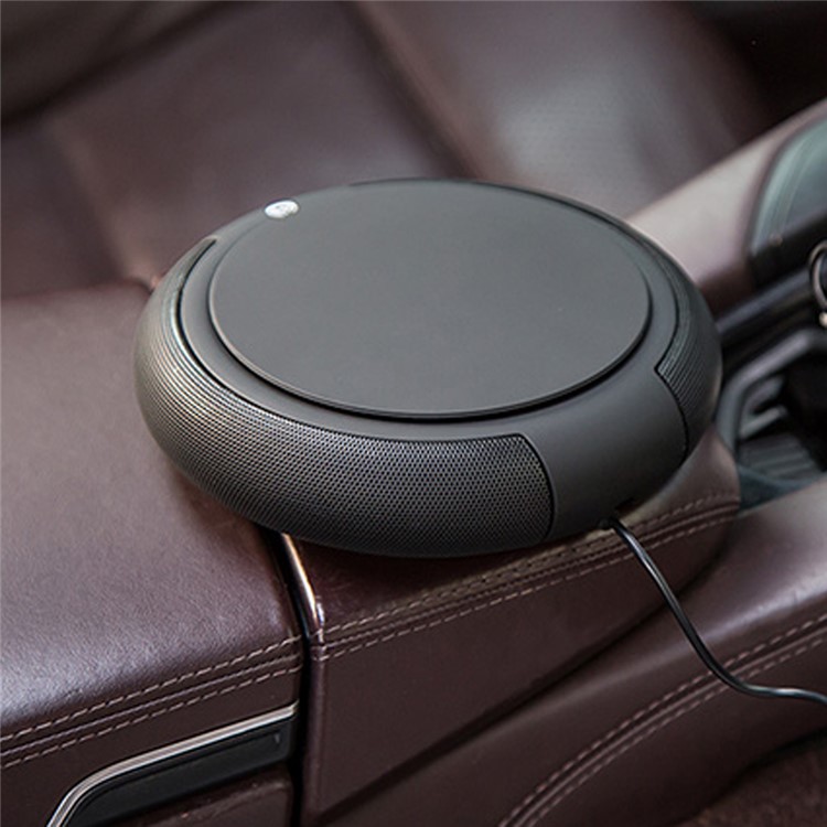 Car Air Purifier Air Freshener Air Cleaner Ionizer Oxygen Bar with USB Car Charger (LEDI-115) - Black-1