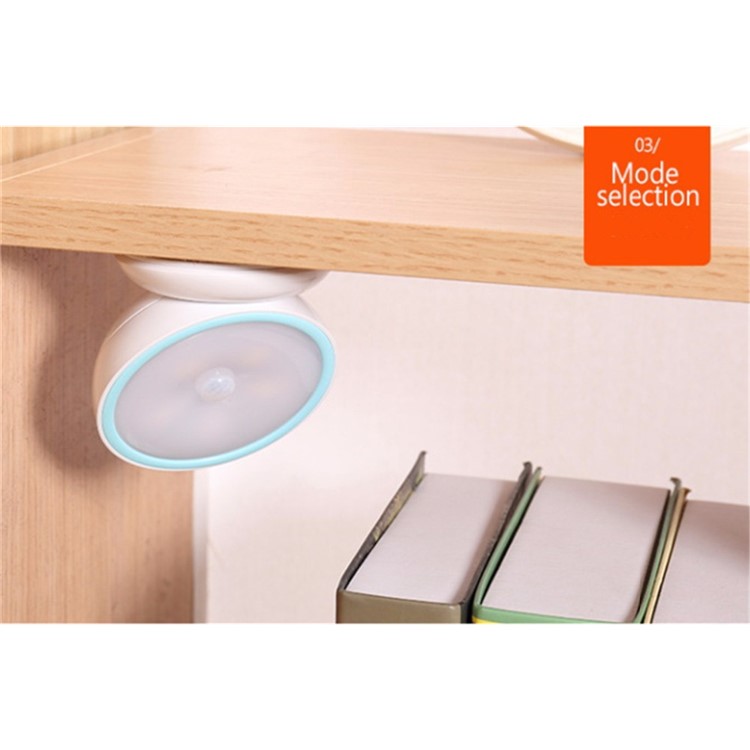 360 Degree Sensor Lamp Wall Lamp Bed light Warm White Cold White Light - Light Color: Cold White-6