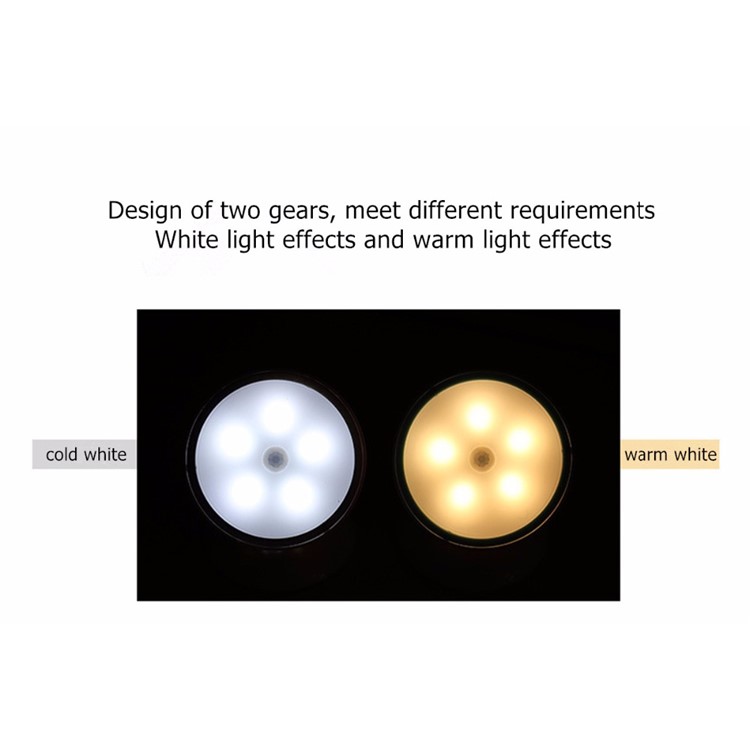 Small Night Light Motion Activated Cordless Sensor Light - Light Color: Warm White-3