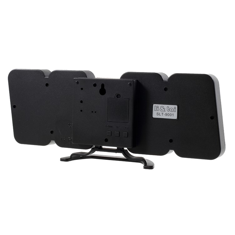 SLT-9001 3D LED Digitale Fernbedienung / Sound Control Clock 115 Farben Ändern Wecker Mit Temperaturanzeige-2