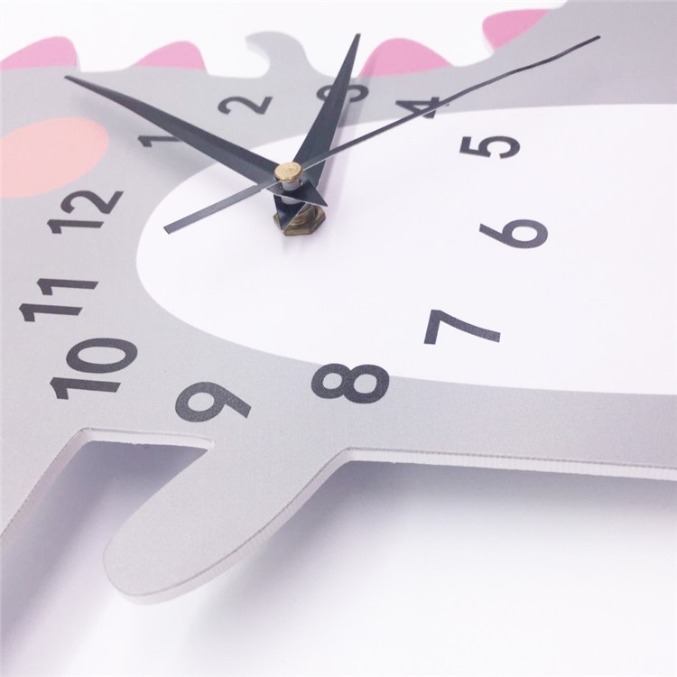 Cartoon Wall Clock 3D Creative Decoration Art Clock DIY Wall Clock Sticker - Dinosaur-8
