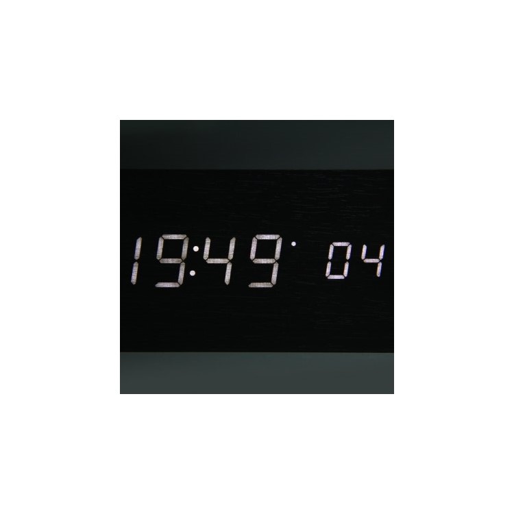 Creative Wooden Led Clock Alarm With Temperature Dispaly Big Number Creative Wooden Led Clock Alarm With Temperature Dispaly Big Number Table Black White