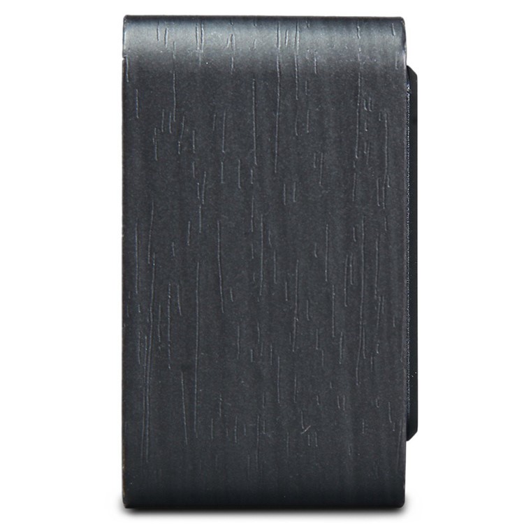 Wood Wooden LED Alarm Clock with Temperature Dispaly Big Number Table Clock - Black / Green LED Numbers-7