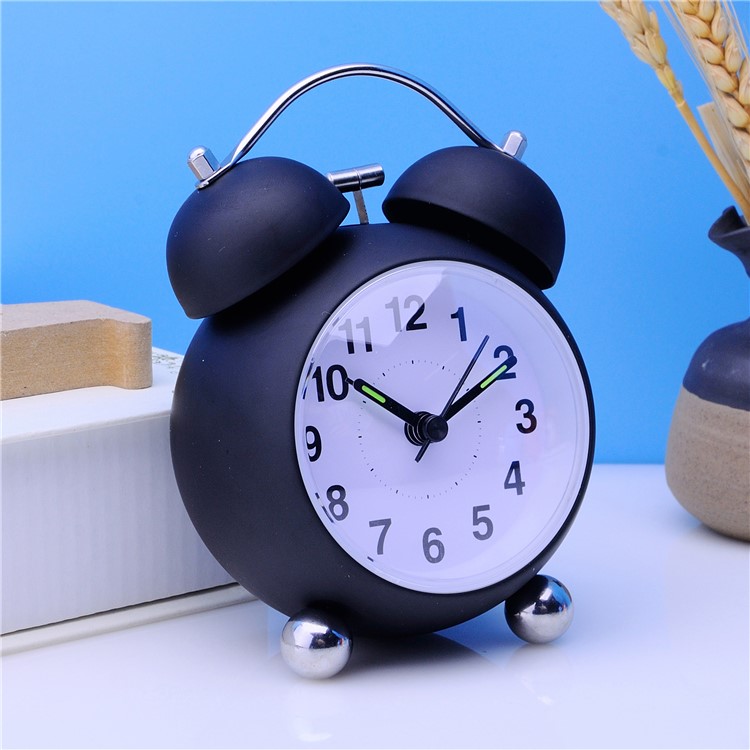 Bestselling H201603 3.5inch Ultraquiet Double Bell Alarm Clock with