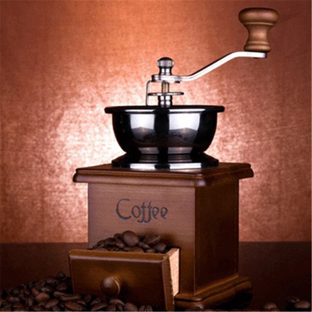 Handkaffeemühle Manuelle Schleifmaschine - Braun-6