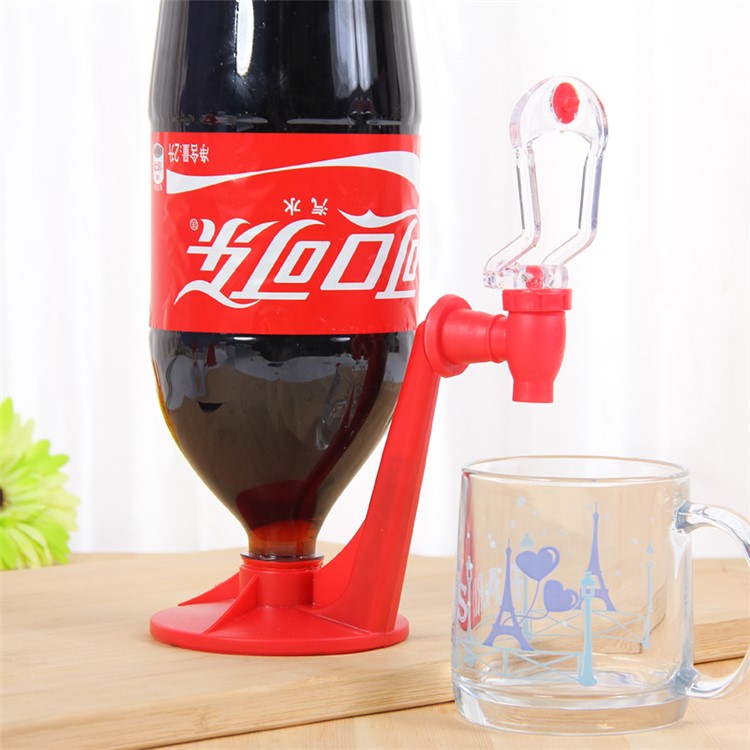 Soda Dispenser Gadget Coke Party Drinking Fizz Saver Water Drink Machine Tool - Red-1