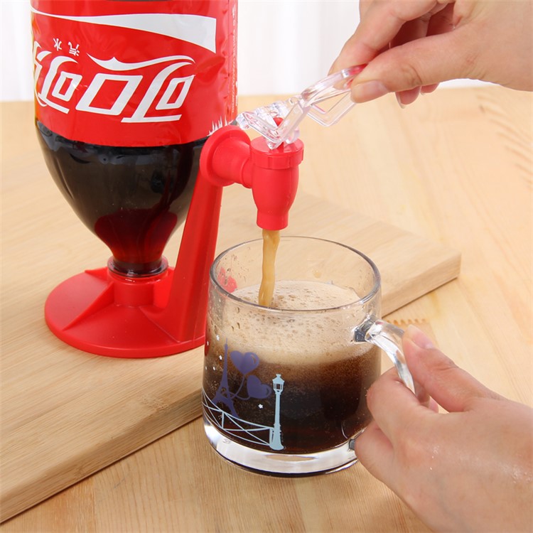 Soda Dispenser Gadget Coke Party Drinking Fizz Saver Water Drink Machine Tool - Red-5