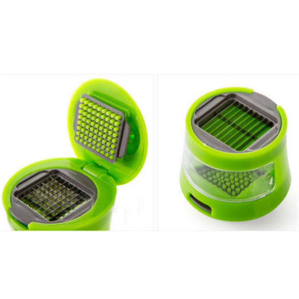 Multifunction Plastic Garlic Press Presser Crusher Slicer Grater Dicing Slicing and Storage Kitchen Vegetable Tool-10