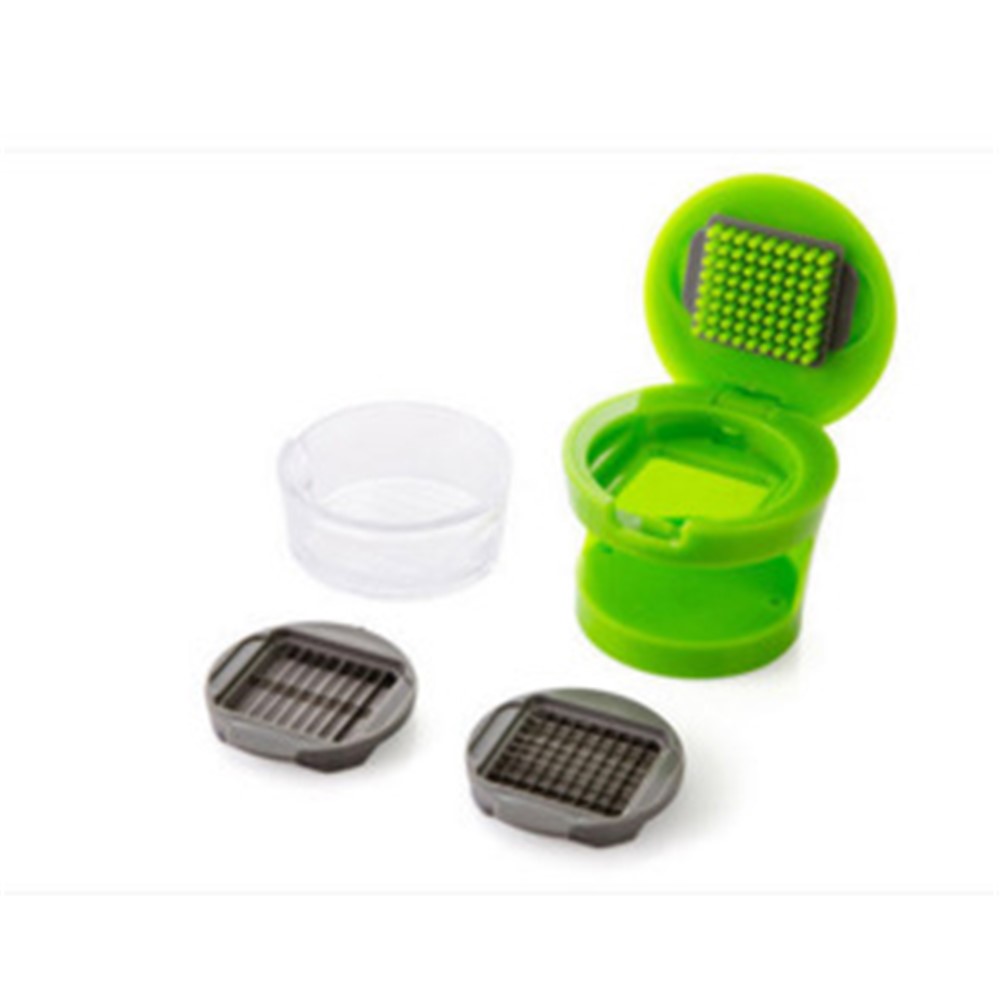 Multifunction Plastic Garlic Press Presser Crusher Slicer Grater Dicing Slicing and Storage Kitchen Vegetable Tool-4
