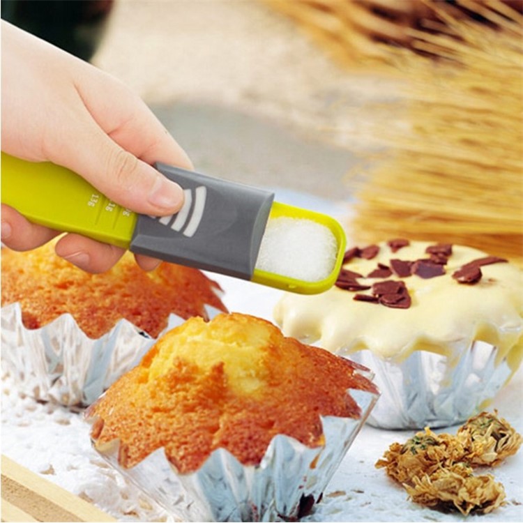 Double End Adjustable Scale Spoon Eight Stalls Metric Measuring Spoon-3