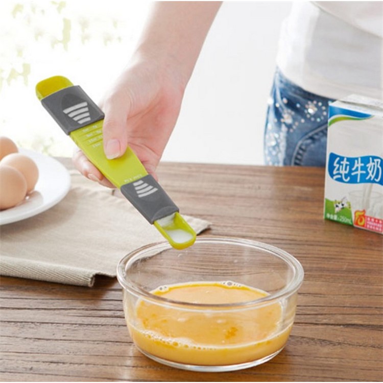 Double End Adjustable Scale Spoon Eight Stalls Metric Measuring Spoon-13
