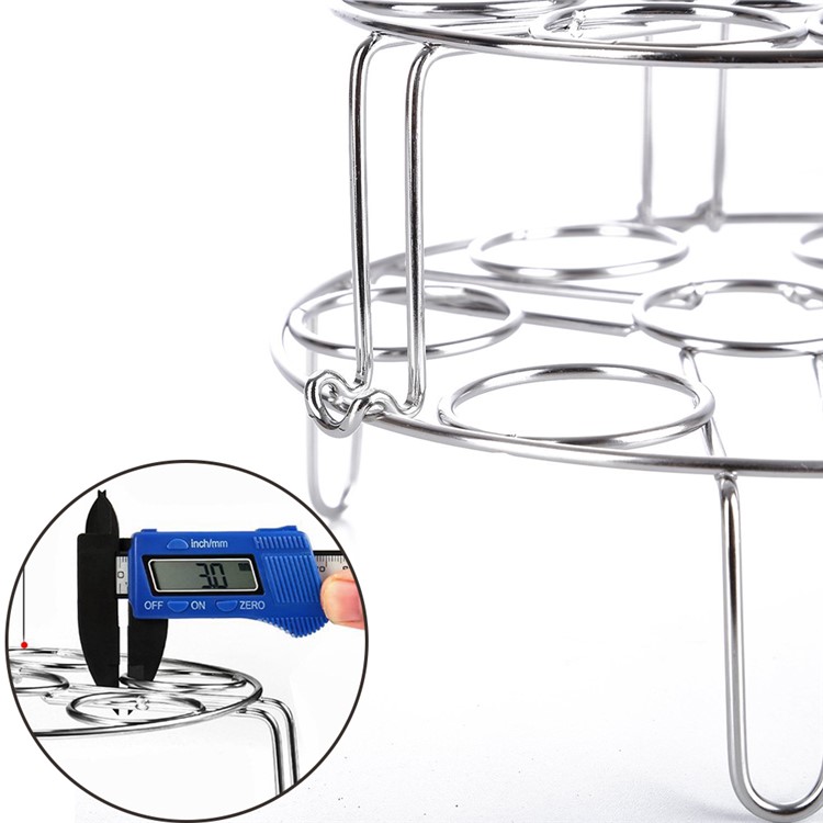 2 Teile / Paket Ei Gemüse Kochtopf Dampfhalter Edelstahl Lebensmittel Korb Stand-4