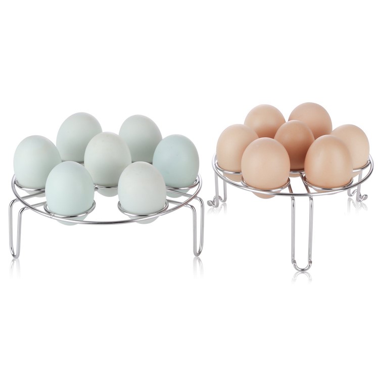 2 Teile / Paket Ei Gemüse Kochtopf Dampfhalter Edelstahl Lebensmittel Korb Stand-5