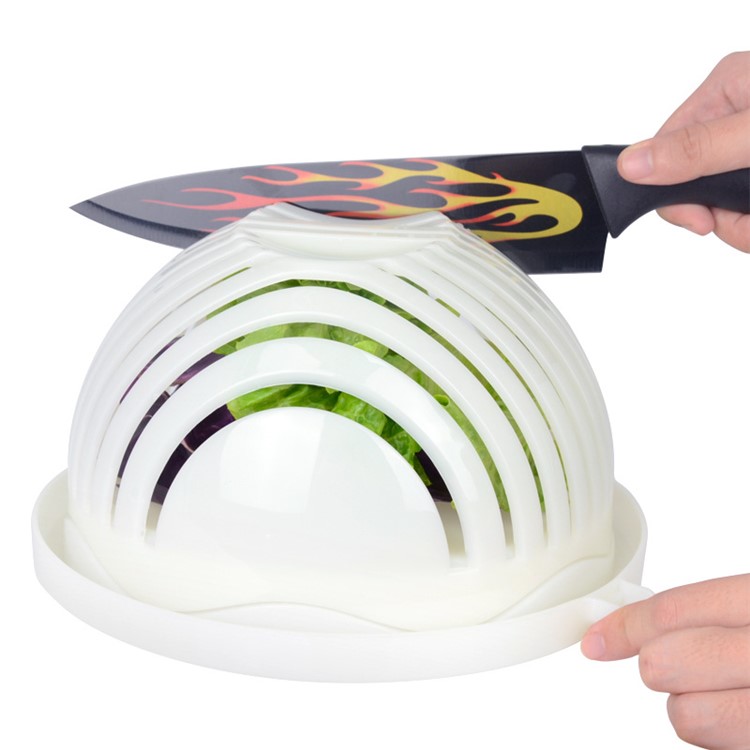 Salad Cutter Bowl Slicer with Cutting Board Fresh Vegetable and Fruit Salad Maker-4