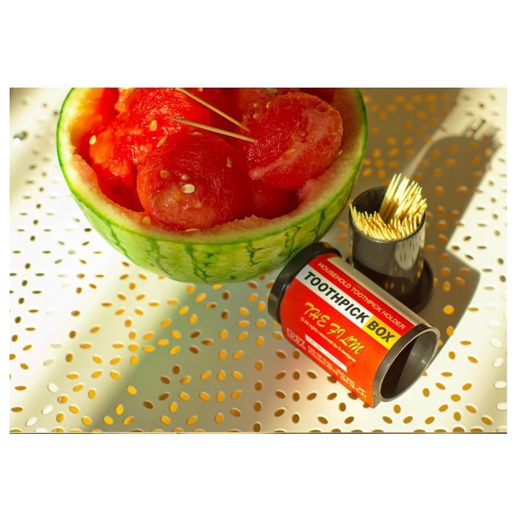 Creative Film Roll Canister Household Toothpick Holder Box - Random Color-5