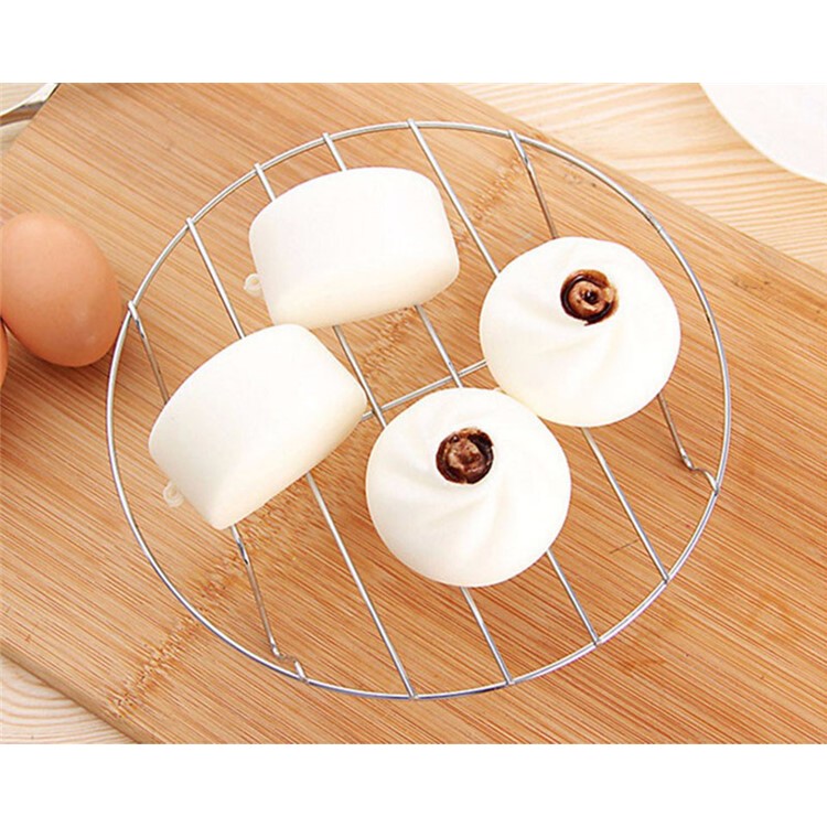 3Pcs/Set 6-inch+7-inch+8-inch Stainless Steel Steamer Racks Kitchen Cookware Trivets-4