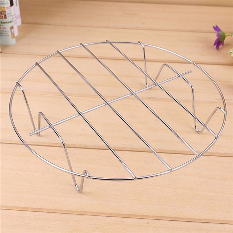 3Pcs/Set 6-inch+7-inch+8-inch Stainless Steel Steamer Racks Kitchen Cookware Trivets-7