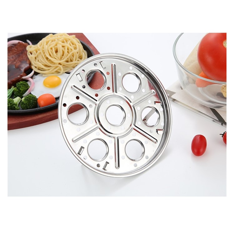 Stainless Steel 7 Holes Egg Steamer Holder Food Basket Stand-6