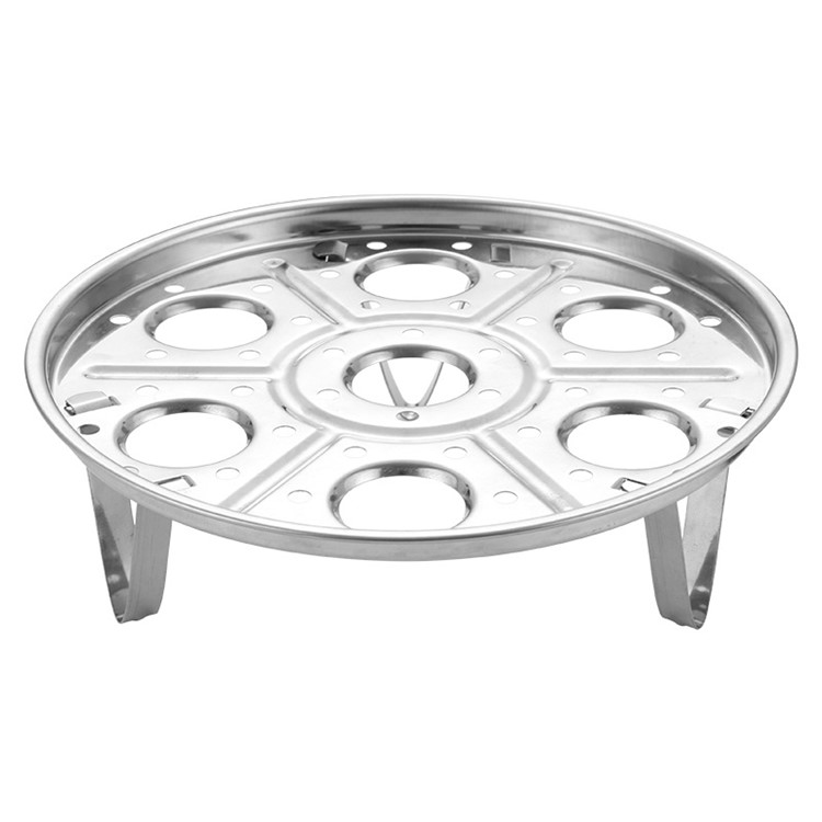 Stainless Steel 7 Holes Egg Steamer Holder Food Basket Stand-7