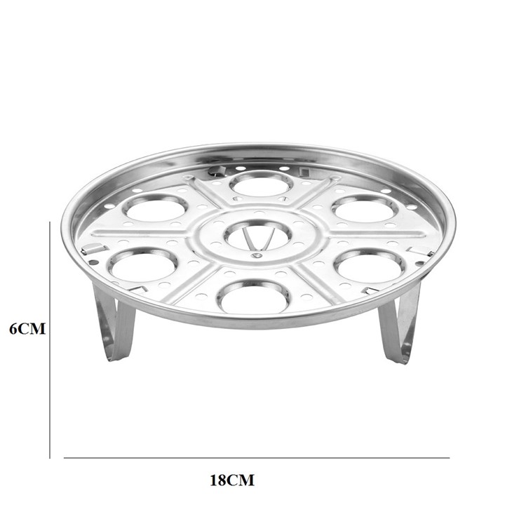 Stainless Steel 7 Holes Egg Steamer Holder Food Basket Stand-8
